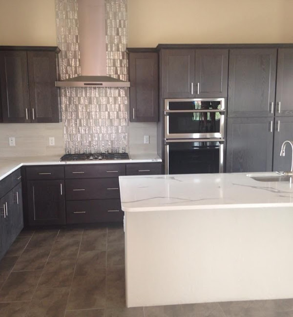 Custom tile backsplash installation